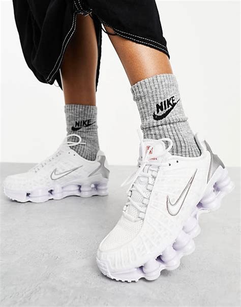 Nike Shox TL unisex trainers in white 